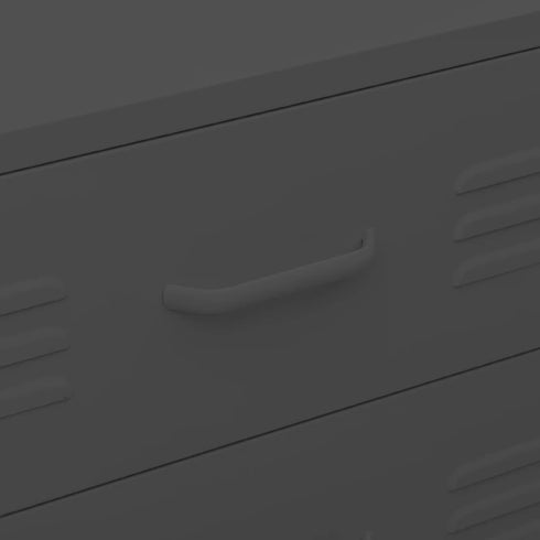 Lady Jillian -  Chest of Drawers Anthracite 80x35x101,5 cm Steel